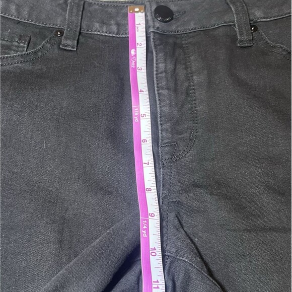 Seven7 Weekend Shorts Womens 10 Black Denim Cutoff Distressed School Summer - Picture 10 of 16